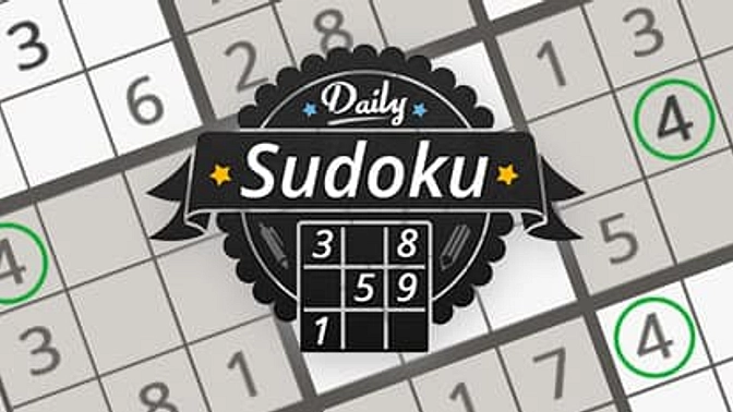 Daily Sudoku puzzle grid interface